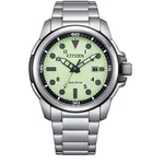 Citizen Men's Watch Sea Land Eco-drive Light Green Dial Bracelet AW1800-89X. Fixed Price $194.88.