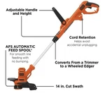 Black+decker BESTA510 Corded Electric String Trimmer/edger 14IN 6.5A Adjustable. Fixed Price $45.00.