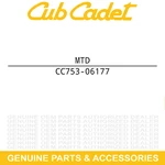Mtd 753-06177 Rear Cover Assembly Troy-bilt Craftsman Wrangler Y2700EC Y2550EC. Fixed Price $21.95.