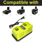 Dual-port Simultaneous Charger For Ryobi One+ Volt Battery P103 P105. Fixed Price $25.99.