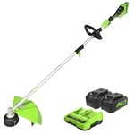Greenworks 48V (2X24V) 16 Inch String Trimmer Attachment Capable (2)X4AH Battery. Fixed Price $200.99.