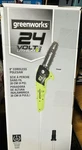 Brand New Greenworks PS24B00 24V 8 11-FOOT-HIGH Cordless Pole Saw Bare Tool. Fixed Price $105.00.
