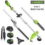 4-IN-1 Garden Tool Set Cordless String Trimmer/edger Hedge Trimmer/pole Saw. Fixed Price $199.99.