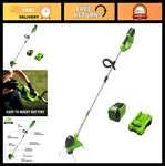 Greenworks 40V 12" Cordless String Trimmer Dual Line Auto Feed Lightweight. Fixed Price $261.99.