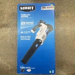 Hart 20-VOLT Turbo Fan Leaf Blower 100 Mph 315 Cfm With 4AH Battery & Charger. Fixed Price $100.00.