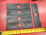 (pack Of 20) Sunbelt B1EB0928 8" Length 0.125" Thick 1" Center Hole Edger Blades. Fixed Price $49.99.
