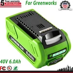 40V 6.0AH Lithium Battery For Greenworks 29472 29462 BAF724 G-max Cordless. Fixed Price $41.99.