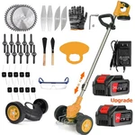 2 Batteries Electric Cordless Grass String Trimmer Lawn Edger Weed Wacker Cutter. Fixed Price $14.99.