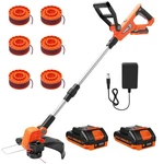 Varsk 12 Inch 20V Cordless Weed Wacker With Automatic Line Feed, Light Orange. Fixed Price $167.08.