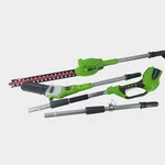 Greenworks 40V 8" Cordless 2-IN-1 Pole Saw W/20" Hedge Trimmer Attachment. Fixed Price $174.99.