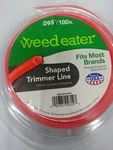 2PK Weedeater .095" X 100FT Shaped Professional Trimmer Line = 200' With Free. Fixed Price $16.99.