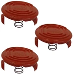 (3) Three Spool Caps And Springs For Black Decker Afs Trimmers RC-100-P. Fixed Price $13.99.