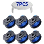 Weed Wacker String Replacement Compatible With Ryobi 6 Spools & 1 Cap, Blue. Fixed Price $18.99.