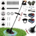 2.0AH Cordless Weed Eater Electric Brush Cutter Lawn Edger Grass String Trimmer. Fixed Price $47.29.