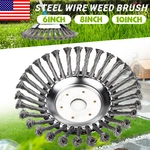 Steel Wire Weeding Grass Trimmer Head Rotating Wheel Brush With Adapter Kit. Fixed Price $27.90.
