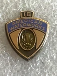 Vintage American Waterworks 15 Yr Numbered 10K Gf Badge Pin (b). Fixed Price $22.99.