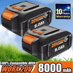 2PACK Worx 20V Power Share Pro 8.0AH Lithium-ion High-capacity Battery WA3525. Fixed Price $46.99.