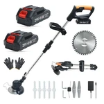 Cordless Weed Wacker Grass Trimmer With 2 Batteries Foldable Electric Tool. Fixed Price $84.67.