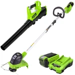 Greenworks 40V Cordless Leaf Blower And String Trimmer Combo Kit W/ 2AH Battery. Fixed Price $161.99.