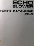 Echo Kioritz Gas Leaf Blower PB-9 Parts Catalog Manual Landscaping Lawn Garden. Fixed Price $39.95.