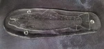 Large, Thick & Heavy Clear Glass Salmon Fish Platter Italy Art 23-1/4" Long. Fixed Price $82.59.