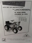 Jacobsen Chief Lawn Garden Tractor 59736 42 Mower Implement Owner & Parts Manual. Fixed Price $48.44.