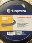 Husqvarna Titanium Force 0.095-INCH, 840-FOOT Spooled String Trimmer Line. Fixed Price $47.99.