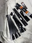 Lot Of 9 Assorted Lawn Mower Blades New. Fixed Price $20.00.