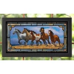 Wild Wings 5386500003 Stained Glass Art, 23-INCH Width (over The Top Horses). Fixed Price $143.00.