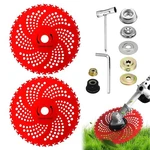 2 Pack 9" Carbide Tip Circular Saw Brush Cutter Trimmer Weed Eater Blade. Fixed Price $20.98.
