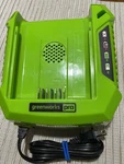 Greenworks Pro 80V Lithium Battery Charger, Green, Ac Cord Included 2901402. Fixed Price $28.89.