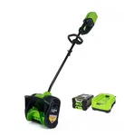 Greenworks - 80V 12CORDLESS Brushless Snow Shovel With 2.0 Ah Battery And R.... Fixed Price $299.99.