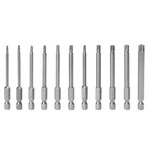 11* 75MM Tamper Proof Security Drill Bit Set Torx Screwdriver Flat Head 1/4" Hex. Fixed Price $11.68.