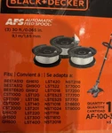 Black+decker Automatic Feed Spool Trimmer (3) 30 FT./0.065 In. AF-100-3ZP Nip.. Fixed Price $12.00.