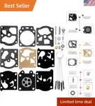 High-quality Carburetor Diaphragm Gasket Kit For Poulan, Ryobi & More 2 Cycle. Fixed Price $9.49.