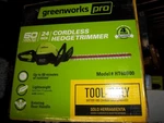 Greenworks 40V 24 Inch Brushless Cordless Hedge Trimmer Battery Not Included .... Fixed Price $179.98.