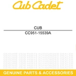 Cub Cadet 951-15539A Charging Coil 670-JUA 670-WUA 675-WUA 675-WUB Engines. Fixed Price $68.92.