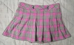 Cherokee Girls Pink Plaid Mini Skirt School 30" Waist 13" Long Super Cute!. Fixed Price $9.99.