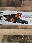 Scotts LCS31020S In. 20-VOLT Lithium Ion Cordless Chainsaw, 2AH Battery. Fixed Price $117.00.