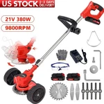 Cordless Electric Weed Lawn Eater Edger Yard Grass String Trimmer Cutter Mower. Fixed Price $41.99.
