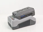 Snow Joe Sun 40V 5.0AH Ecosharp Pro Battery IBAT40XR + Charger ICHRG40. Fixed Price $104.78.