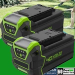 2PCS 6000MAH 40V Li-ion Battery For Greenworks G-max 29462 29472 ST40B410 26272. Fixed Price $77.98.