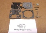 Genuine Oem Zama Part # RB-188; Carburetor Rebuild Kit. Fixed Price $16.99.
