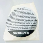 Snapper 42402 Starting Decal Sticker Oem Nos To Model P212CST 213CST. Fixed Price $15.29.