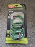 Ryobi AC0580PCL .080 X 16 Pre-cut Spiral Heavy Duty Trimmer Line (4 Pack) Open. Fixed Price $8.60.