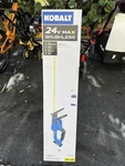 New Kobalt 24V Max Cordless Hedge Trimmer Kit W/battery And Charger #KHT2024A-03. Fixed Price $124.99.