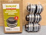 Sun Joe Dual Line Replacement Spool 6-PACK TRJ607E-RS-6PK New. Fixed Price $12.34.