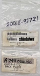 Nos Echo Shindaiwa 20018-81721 Ss A244000190 Back Plate, Lot Of 2!. Fixed Price $15.99.