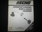 Echo Operator's Manual Weed & Grass Trimmer GT-2101 GT-1100. Fixed Price $9.99.