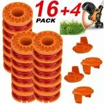 12/16-PACK WA0010 Grass Trimmer Spools Line + 2/4 Caps For Worx Weed Eater Edger. Fixed Price $12.99.